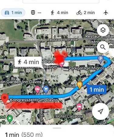 Апартаменти Wef 2027 Ferienwohnung, 3 Minuten Fussweg Zum Kongresshaus, Geeignet Fuer 2 Personen *