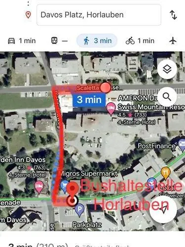 Apartmán Wef 2027 Ferienwohnung, 3 Minuten Fussweg Zum Kongresshaus, Geeignet Fuer 2 Personen Davos