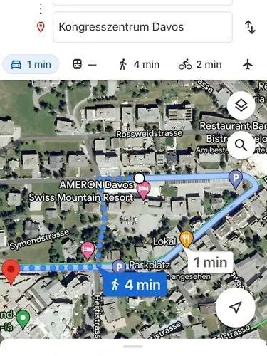 公寓 Wef 2027 Ferienwohnung, 3 Minuten Fussweg Zum Kongresshaus, Geeignet Fuer 2 Personen